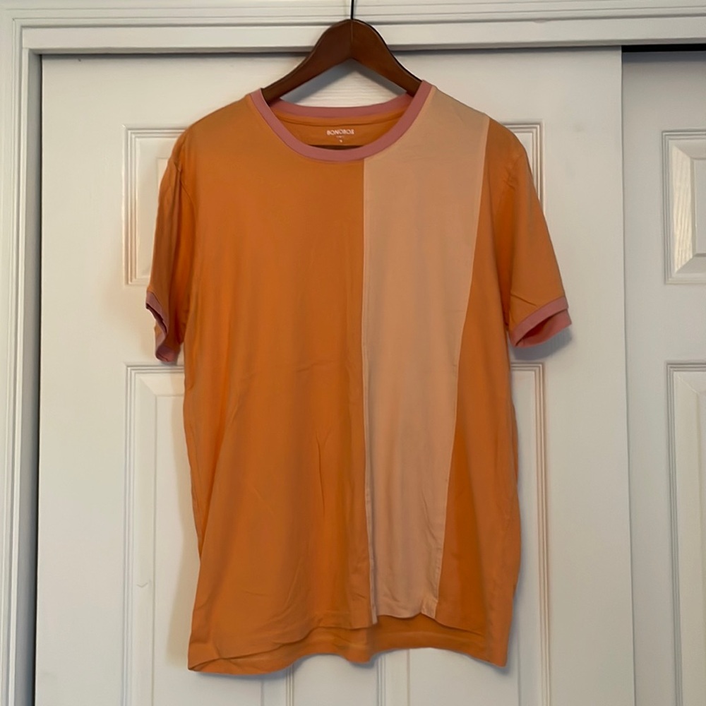 Size medium orange & pink bonobos shirt